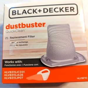 Black & Decker Dustbuster Quick Clean Replacement Filter Brand New Sealed